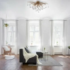 Wszystkie Lampy Sufitowe|Paul Neuhaus Lampa sufitowa miedziana ICICLE 30x60 cm