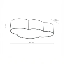 Lampy Wiszące I Sufitowe|Lampy Do Pokoju Dziecięcego|TK Tomasz Krywult Lampa sufitowa pastelowy róż CLOUD 4