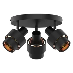 Lampa sufitowa 3-punktowa czarny mat SALERNO