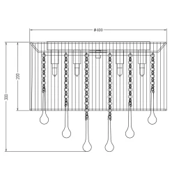 Wszystkie Lampy Sufitowe|Zumaline Lampa sufitowa RLX92174-8A VERONA