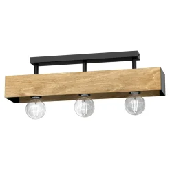 Wszystkie Lampy Sufitowe|Luminex Lampa sufitowa rustykalna drewniana MILUZA III