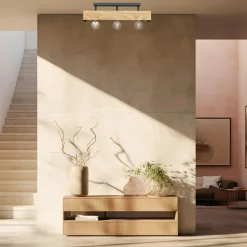 Wszystkie Lampy Sufitowe|Luminex Lampa sufitowa rustykalna drewniana MILUZA III