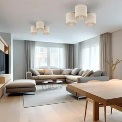 Wszystkie Lampy Sufitowe|TK Tomasz Krywult Lampa sufitowa szara DEVA NATURE III