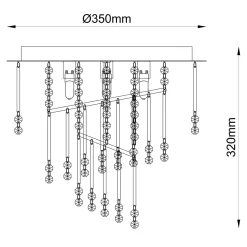 Zumaline Lampa sufitowa TERRE 19154M