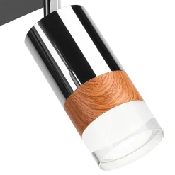 Wszystkie Lampy Sufitowe| Lampa sufitowa z 4 reflektorkami regulowana chrom AURORA