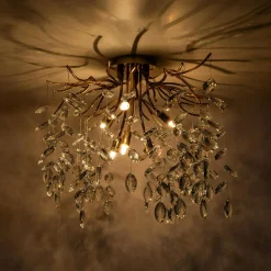 Wszystkie Lampy Sufitowe|Zumaline Lampa sufitowa złota CINDY 50 cm