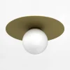 Luminex Lampa sufitowa złota FLAT