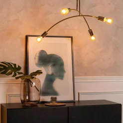 domiluce Lampa sufitowa złota KORTE 35 cm