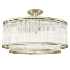 Wszystkie Lampy Sufitowe|Zumaline Lampa sufitowa złota SERGIO 50 cm