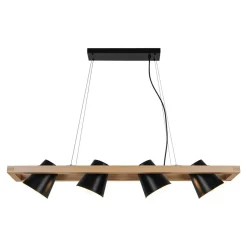 Lampy Wiszące|Zumaline Lampa wiszaca czarna ELTI