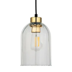 TK Tomasz Krywult Lampa wisząca 1 klosz transparent SATIPO