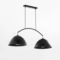 TK Tomasz Krywult Lampa wisząca 2 klosze czarna FARO