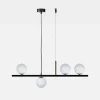 domiluce Lampa wisząca 4 kule czarna FARO
