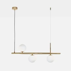 Lampy Wiszące|domiluce Lampa wisząca 3 kule złota FARO