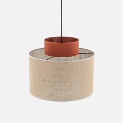 Lampy Wiszące|TK Tomasz Krywult Lampa wisząca abażur DUO JUTA BROWN