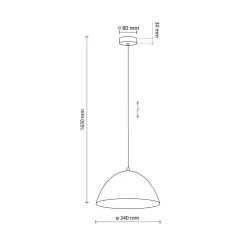 Lampy Wiszące|TK Tomasz Krywult Lampa wisząca beżowa FARO