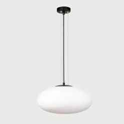 domiluce Lampa wisząca biało-czarna UFO 40 cm