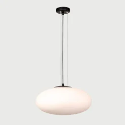 domiluce Lampa wisząca biało-czarna UFO 40 cm