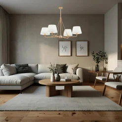 inny Lampa wisząca biało-złota ATRANI