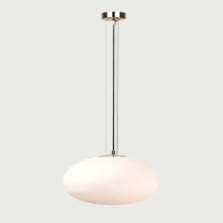 Lampy Wiszące|domiluce Lampa wisząca biało-złota UFO 40 cm