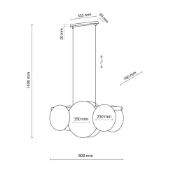 TK Tomasz Krywult Lampa wisząca boho abażur juta biały PULSE