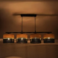 TK Tomasz Krywult Lampa wisząca boho z abażurem NICOL IV