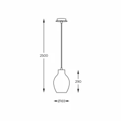 Zumaline Lampa wisząca BRESSO P19066A-D18