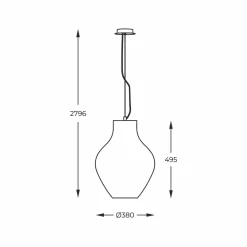 Lampy Wiszące|Zumaline Lampa wisząca BRESSO P19066A-D38
