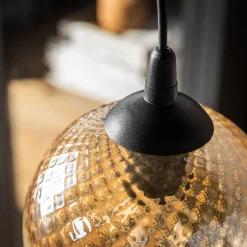 Lampy Wiszące|TK Tomasz Krywult Lampa wisząca bursztynowa MIX fi 18 cm