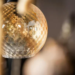 Lampy Wiszące|TK Tomasz Krywult Lampa wisząca bursztynowa MIX fi 18 cm