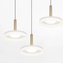 Lampy Wiszące|inny Lampa wisząca CELESTE LED 3 dyski kawowa