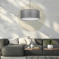 Lampy Wiszące|TK Tomasz Krywult Lampa wisząca ciemnoszara EARTH 50 cm