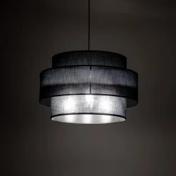 Lampy Wiszące|TK Tomasz Krywult Lampa wisząca czarna CALISTO fi 50 cm