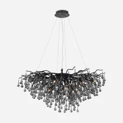 Paul Neuhaus Lampa wisząca czarna ICICLE