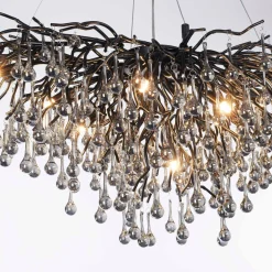 Paul Neuhaus Lampa wisząca czarna ICICLE