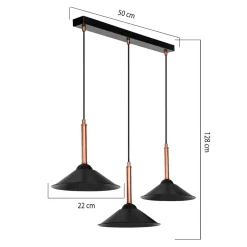 Lampy Wiszące| Lampa wisząca czarna MANDARIN III