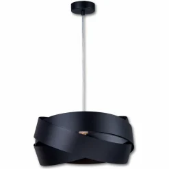 domiluce Lampa wisząca czarna TORNADO