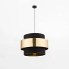 Lampy Wiszące|TK Tomasz Krywult Lampa wisząca czarno-złota CALISTO NEW fi 50 cm
