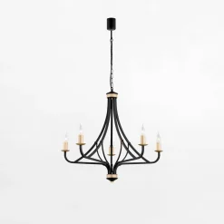 Lampy Wiszące|inny Lampa wisząca czarno-złota LORENZO 5