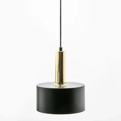 Zumaline Lampa wisząca czarno-złota LEO 20 cm