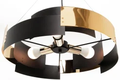 Lampy Wiszące|domiluce Lampa wisząca czarno-złota TORI