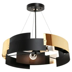 Lampy Wiszące|domiluce Lampa wisząca czarno-złota TORI