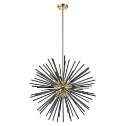 Zumaline Lampa wisząca czarno-złota URCHIN