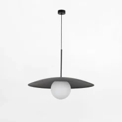 TK Tomasz Krywult Lampa wisząca czarny mat SLATE BLACK GLASS