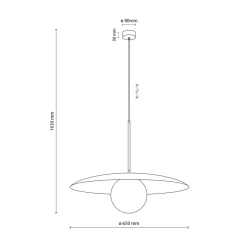 TK Tomasz Krywult Lampa wisząca czarny mat SLATE BLACK GLASS
