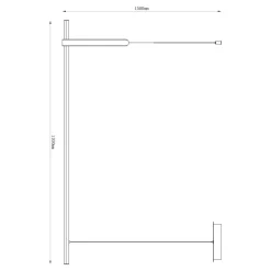 Zumaline Lampa wisząca designerska czarna LED CLAUD
