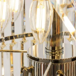 Lampy Wiszące|Zumaline Lampa wisząca do salonu glamour chrom LUXE 330 cm