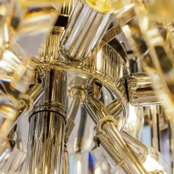 Zumaline Lampa wisząca do salonu glamour chrom LUXE 160 cm