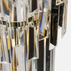 Zumaline Lampa wisząca do salonu glamour chrom LUXE 160 cm