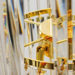 Lampy Wiszące|Zumaline Lampa wisząca do salonu glamour złota LUXE 160 cm